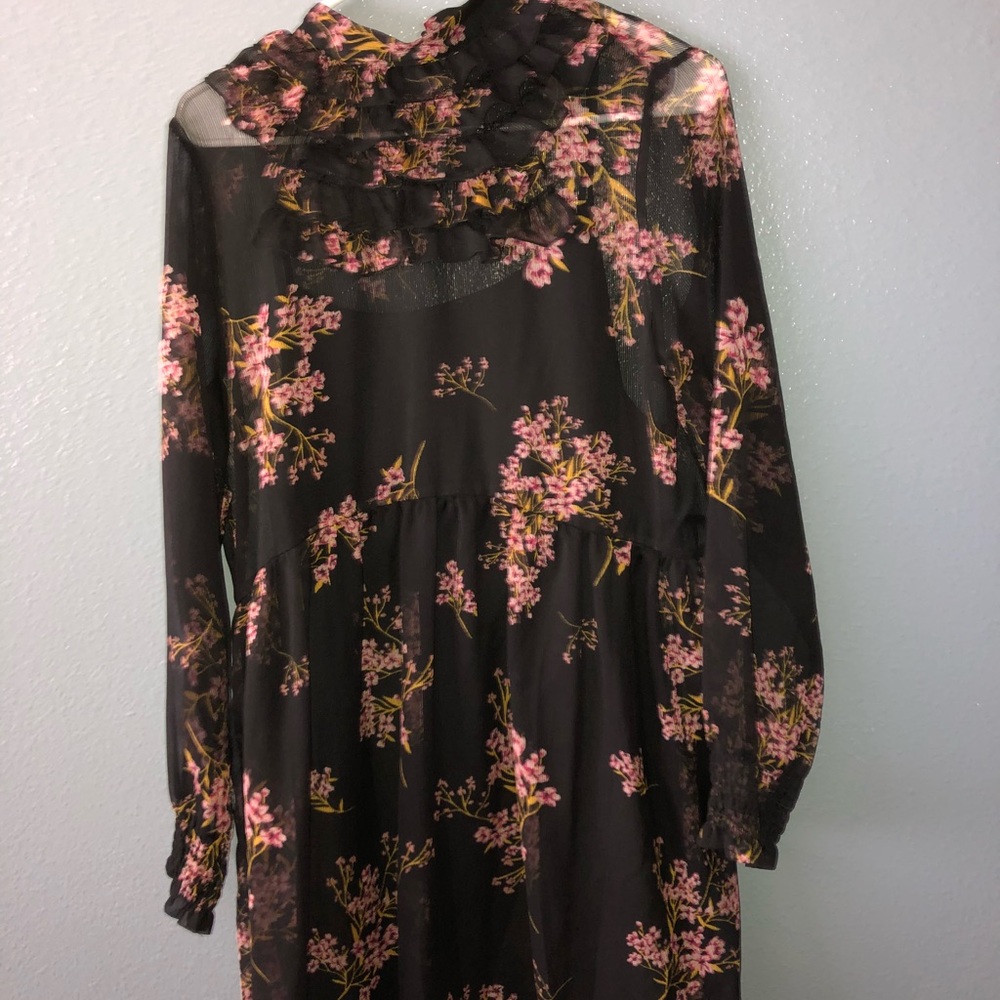 Black dress with flowers